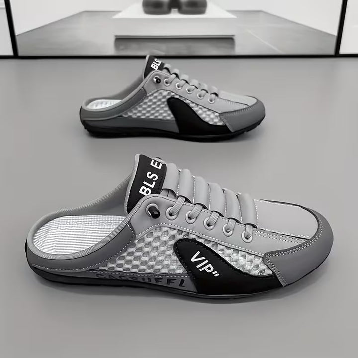 Herren Rückenfreie Farbblock Slip-On Sneaker