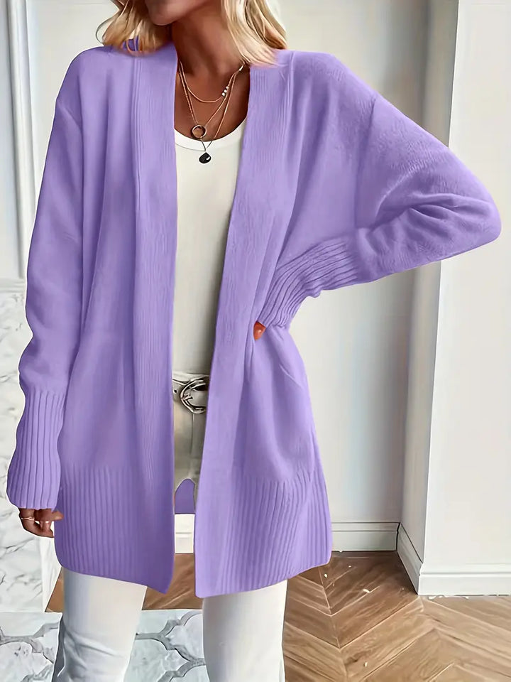 Flor | Gemütlicher Strickcardigan für Damen mit V-Ausschnitt und langen Ärmeln