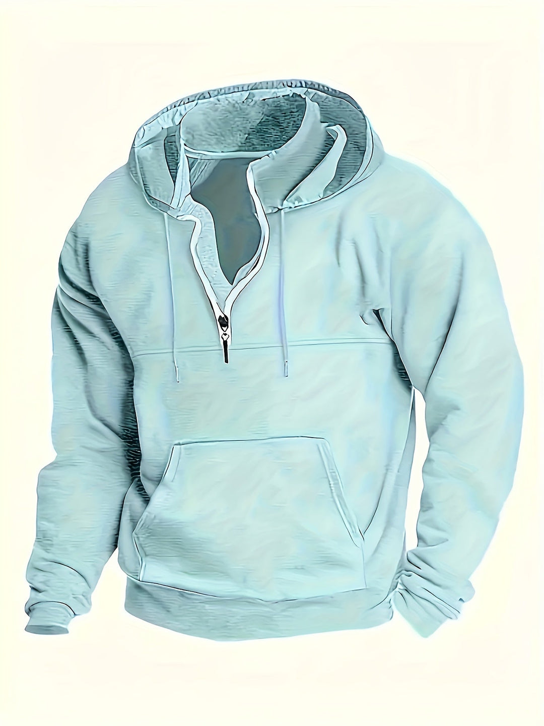 Tommie Herren Sweatshirt mit Reißverschluss, Kapuze und langen Ärmeln