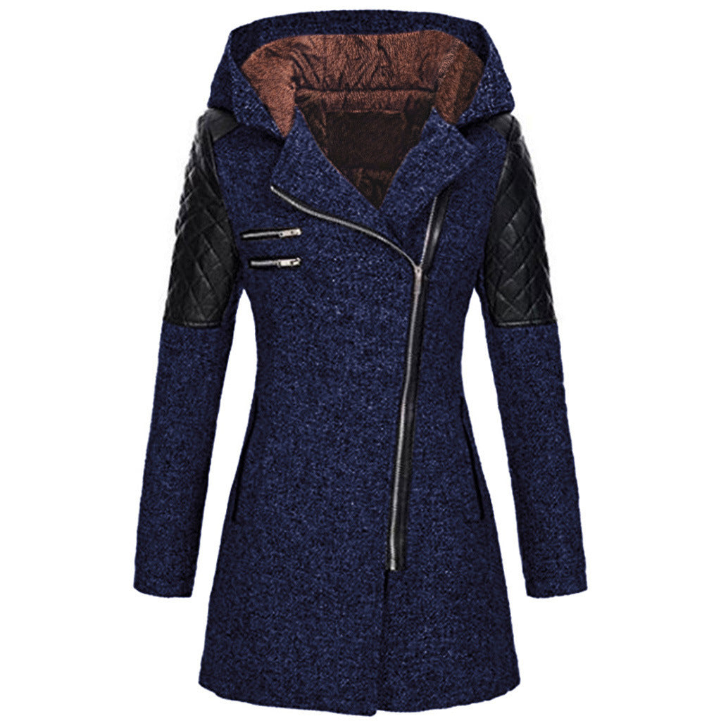 Rose | Winterjacke für Damen mit Kapuze und langen Ärmeln
