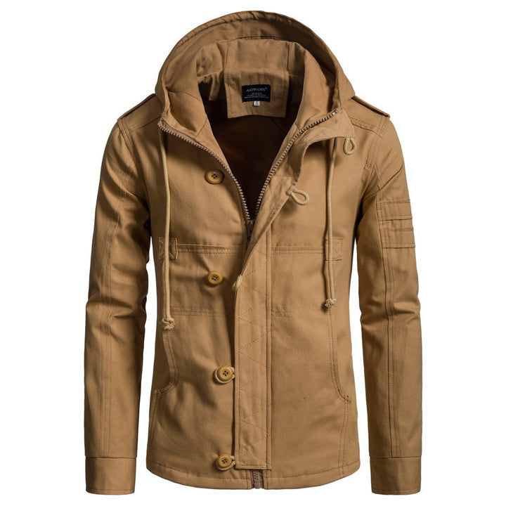 Herren Kapuzenjacke mit Taschen und Kordelzug