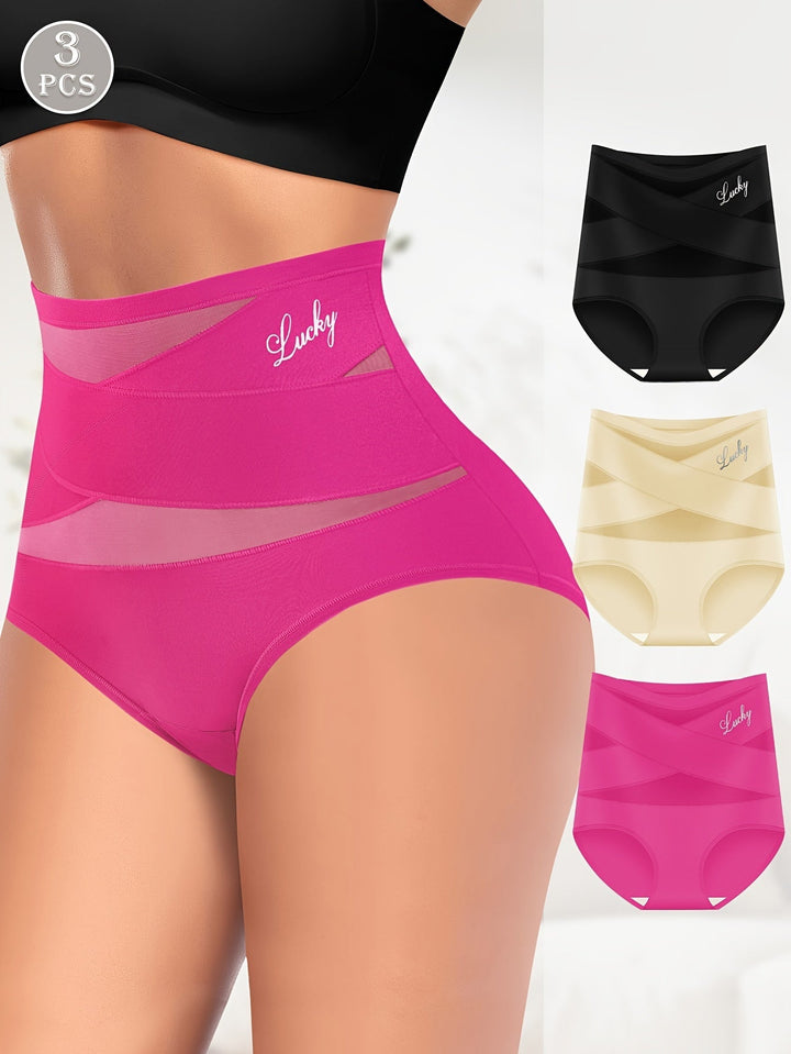 Elvy | Damen Hohe Taille Bauchkontrolle Slips