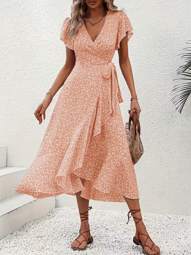 Elara | Fließendes, Bauch-umspielendes Wickelkleid für Damen