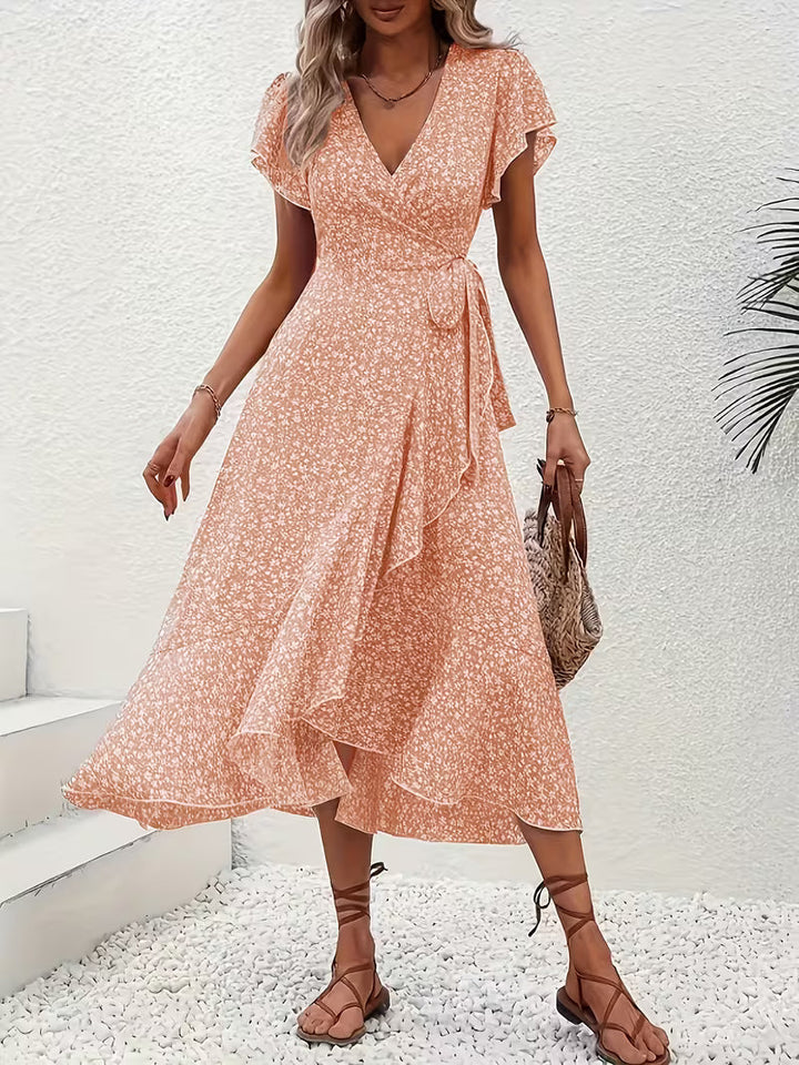 Elara | Fließendes, Bauch-umspielendes Wickelkleid für Damen