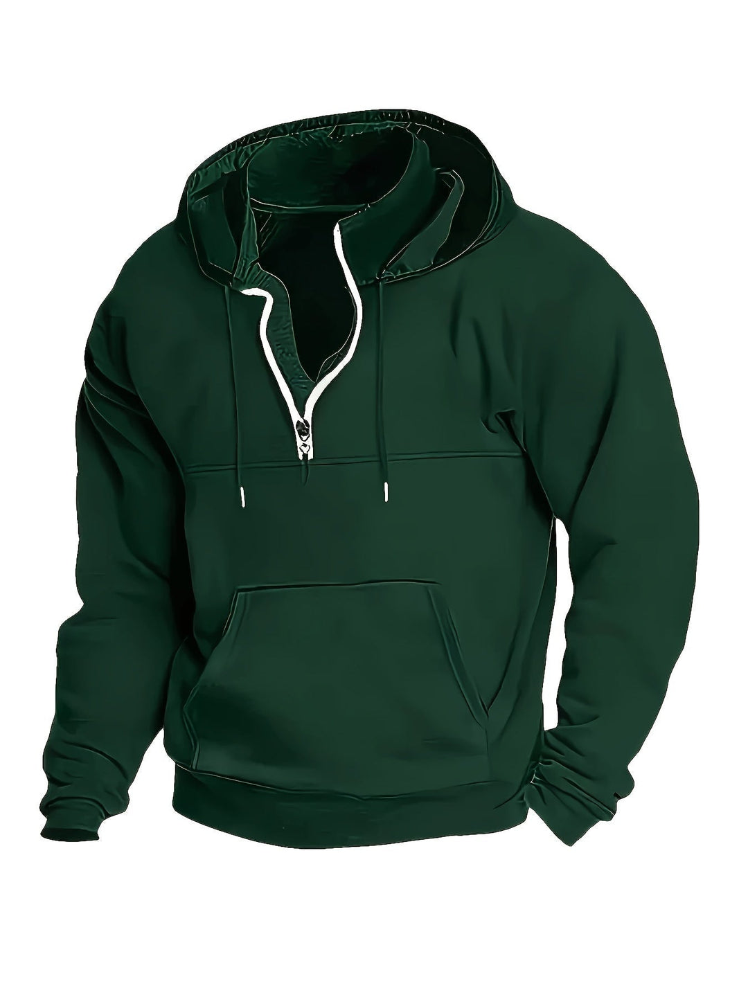 Tommie Herren Sweatshirt mit Reißverschluss, Kapuze und langen Ärmeln