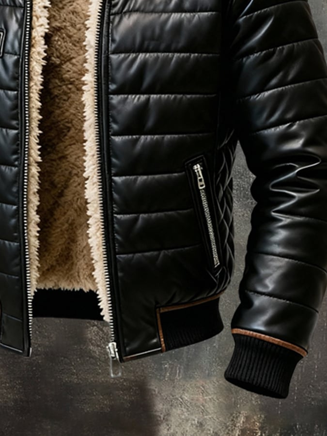 Brunon | Premium Isolierte Jacke mit m Plush-Futter