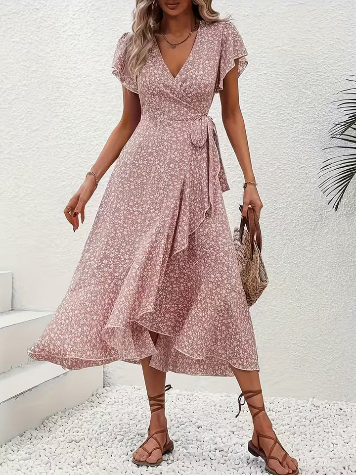 Elara | Fließendes, Bauch-umspielendes Wickelkleid für Damen