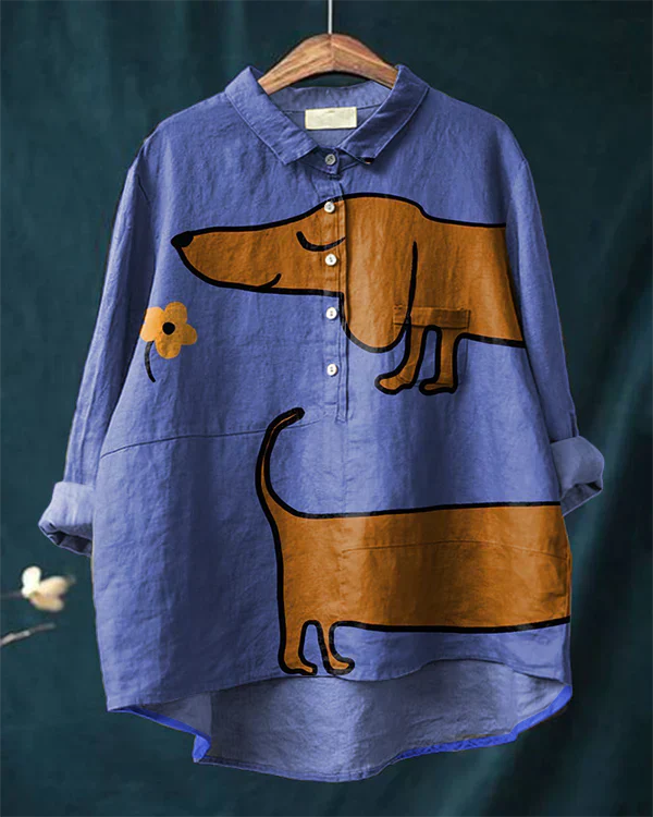 Max | Hundekunst-Shirt mit langen Ärmeln