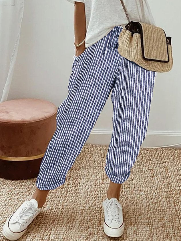 Lotte Luxe Komforthose für Damen mit geradem Bein und hohem Bund
