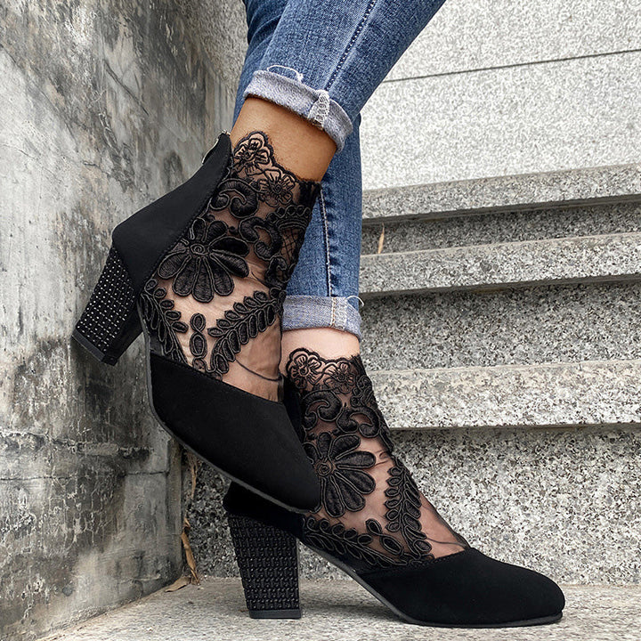 Jane | Elegante Sommer-pumps für Damen mit mittelhohem Absatz und Blumenmuster