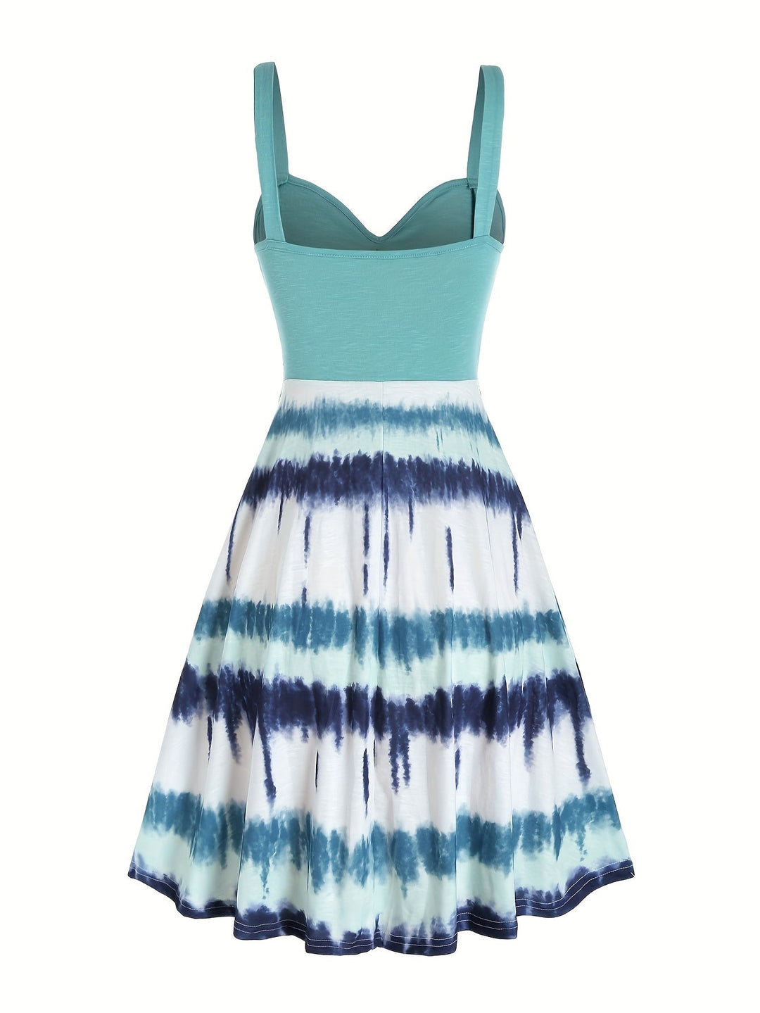 Gisele | Bequemes ärmelloses Sommerkleid für Damen mit Batikmuster