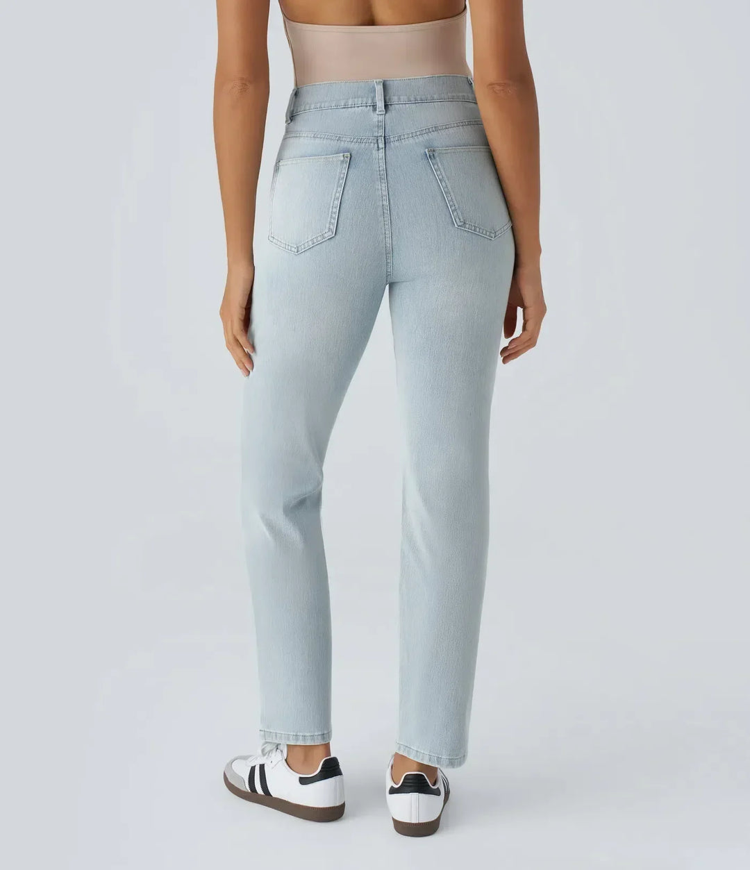 Kate | Elastische und Bequeme Hose für Damen mit weiter Passform und hohem Bund
