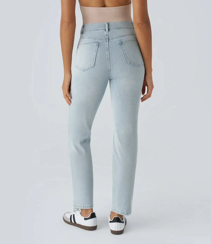 Kate | Elastische und Bequeme Hose für Damen mit weiter Passform und hohem Bund
