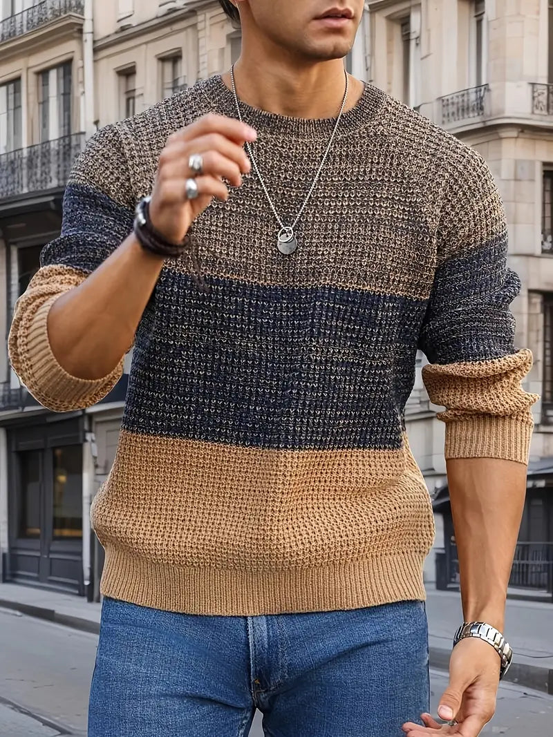 Brit und Boho | Der Orion Geometrische Strickpullover