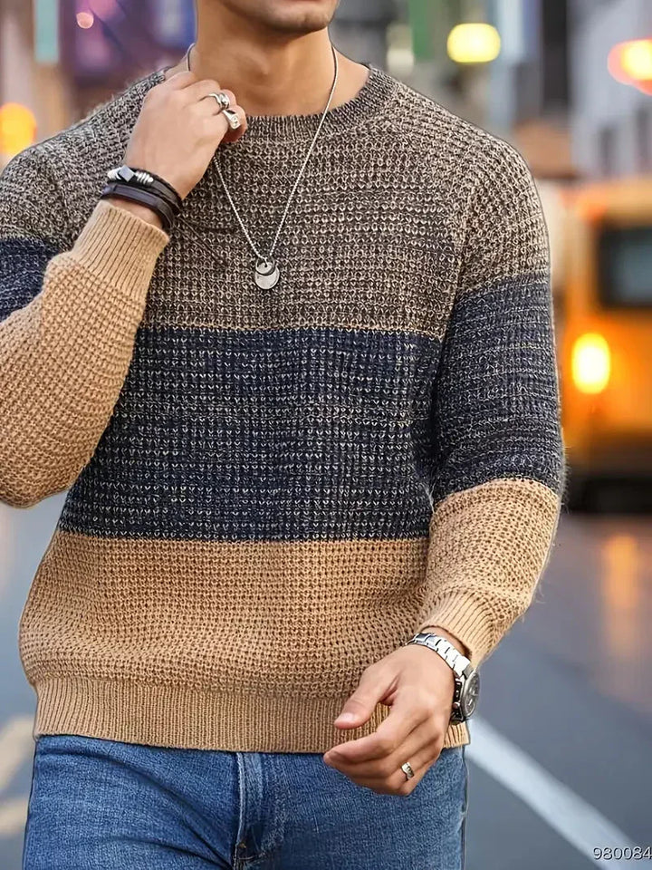 Brit und Boho | Der Orion Geometrische Strickpullover