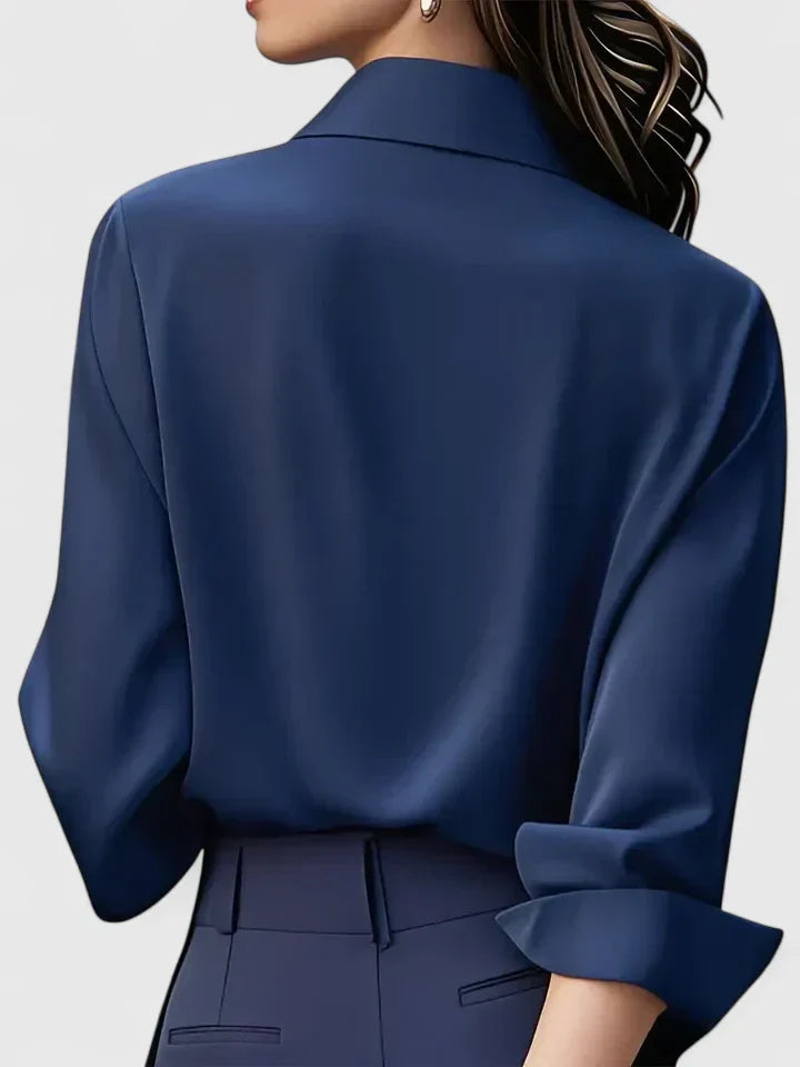 Ellen | Elegantes Button-Down-Oberteil für Damen mit langen Ärmeln