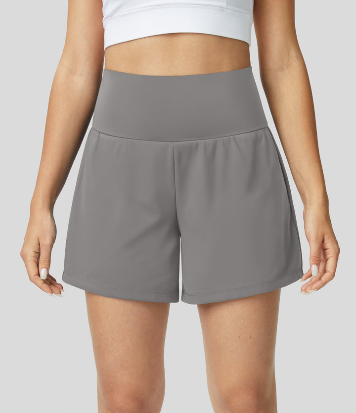 Luigia | 2 in 1 Yoga Shorts für Damen mit Hoher Taille und schmaler Passform