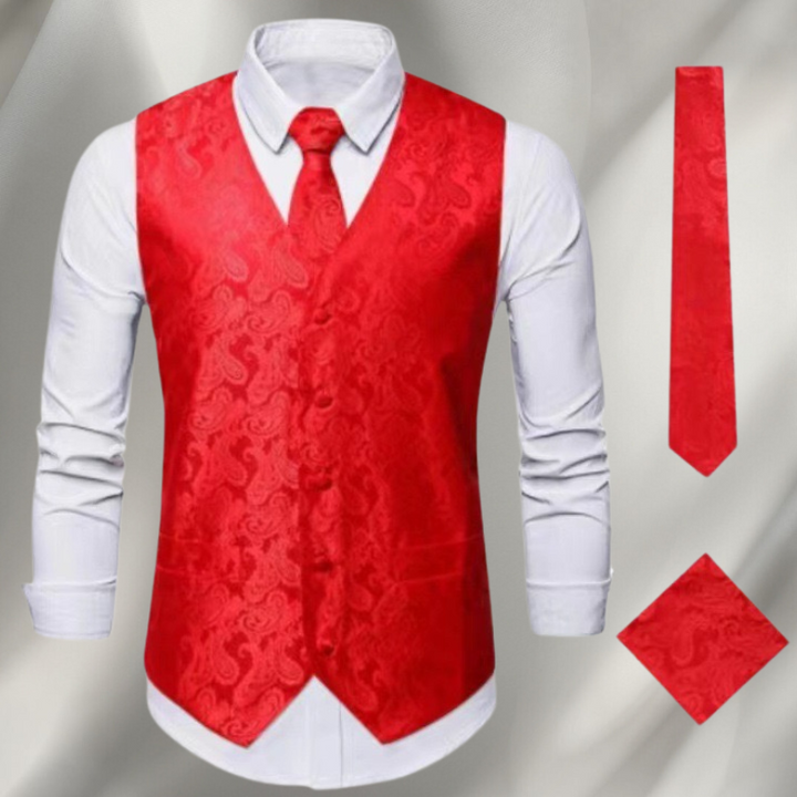 Axel | Vintage West | Stilvolle Ferien Weste für Herren mit langen Ärmeln