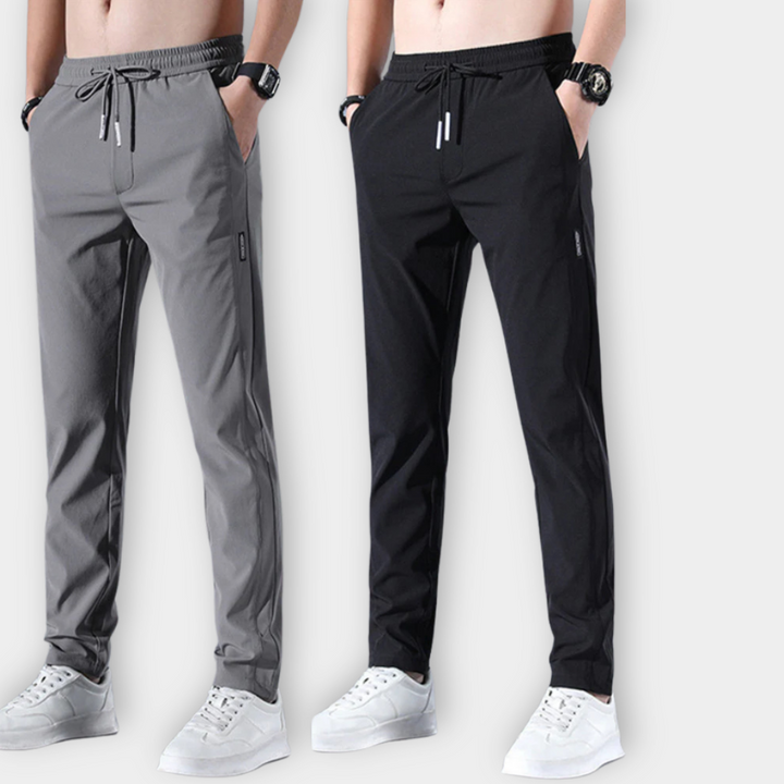 Enzo | Stretch Jogger-Hosen für Herren mit schmaler Passform und mittlerem Bund