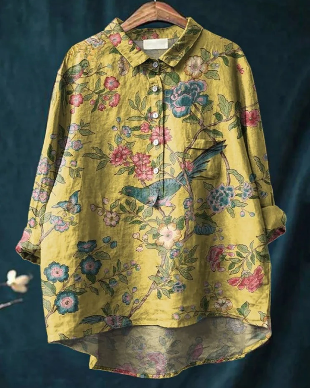 Jaclynn | Floral Shirt für Damen mit langen Ärmeln