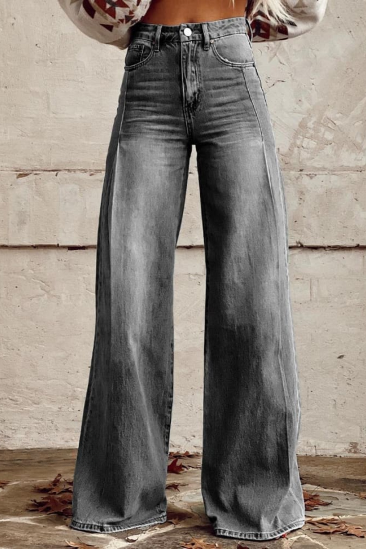 Chloé | Boho Vintage Hose für Damen mit weiter Passform und hohem Bund