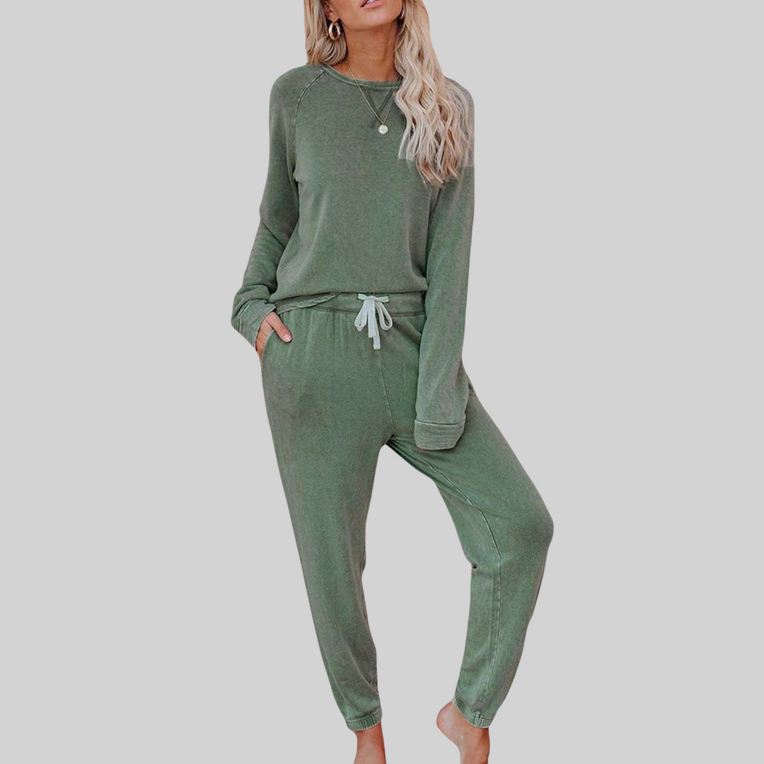 Josie | Lässiges Langarm- und Sweatpants-Set für Damen