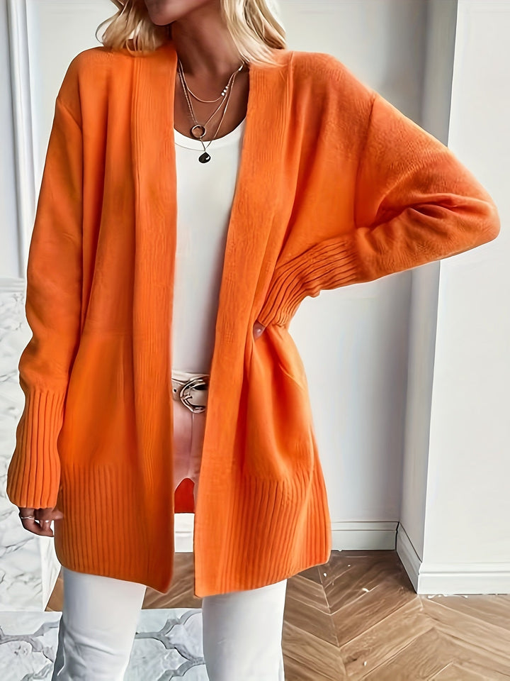 Flor | Gemütlicher Strickcardigan für Damen mit V-Ausschnitt und langen Ärmeln