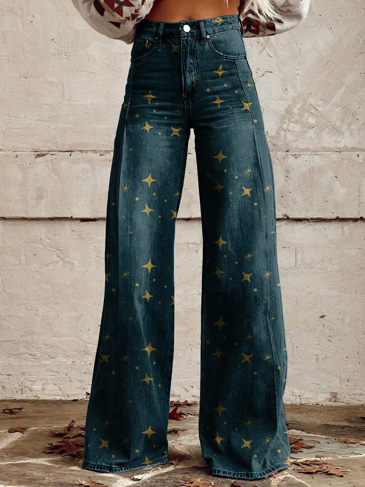 Chloé | Boho Vintage Hose für Damen mit weiter Passform und hohem Bund