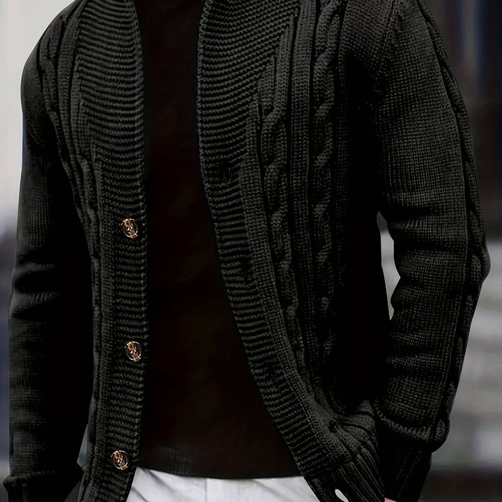Kilian | Herren Langarm-Cardigan mit Knöpfen