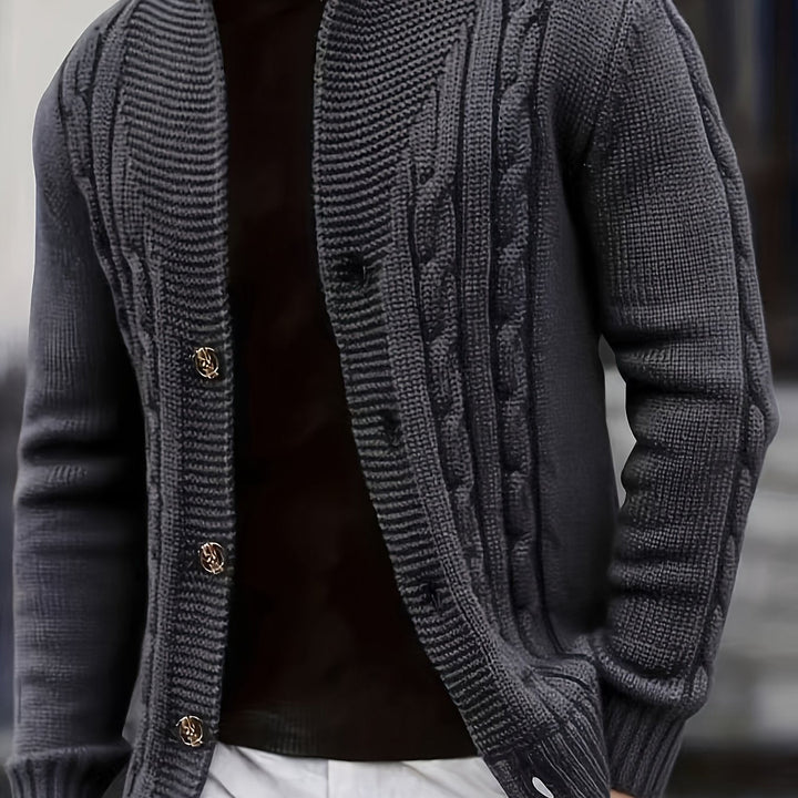 Kilian | Herren Langarm-Cardigan mit Knöpfen