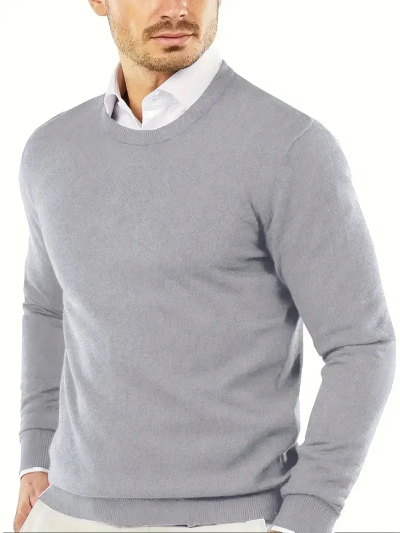 Brit und Boho | Oliver Essential Strickpullover mit Rundhalsausschnitt