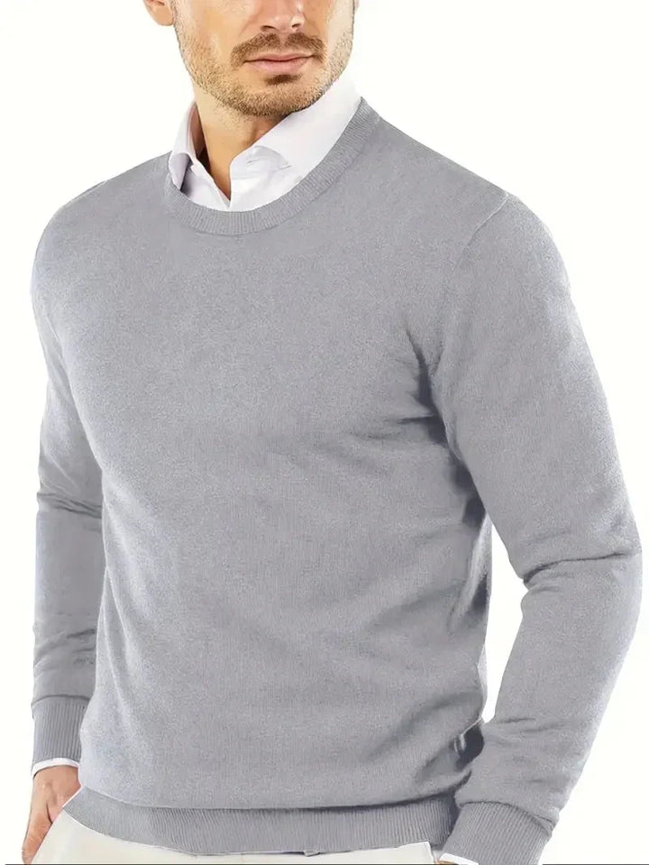 Brit und Boho | Oliver Essential Strickpullover mit Rundhalsausschnitt