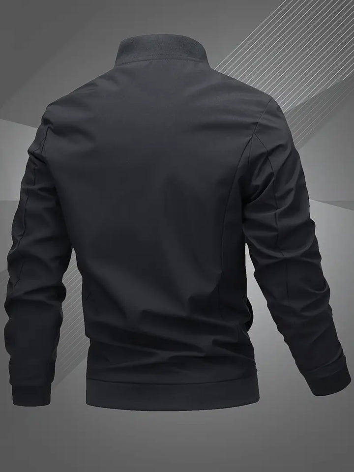 Finn | Lässige Bomberjacke für Herren mit Gesticktem Buchstaben für Männer