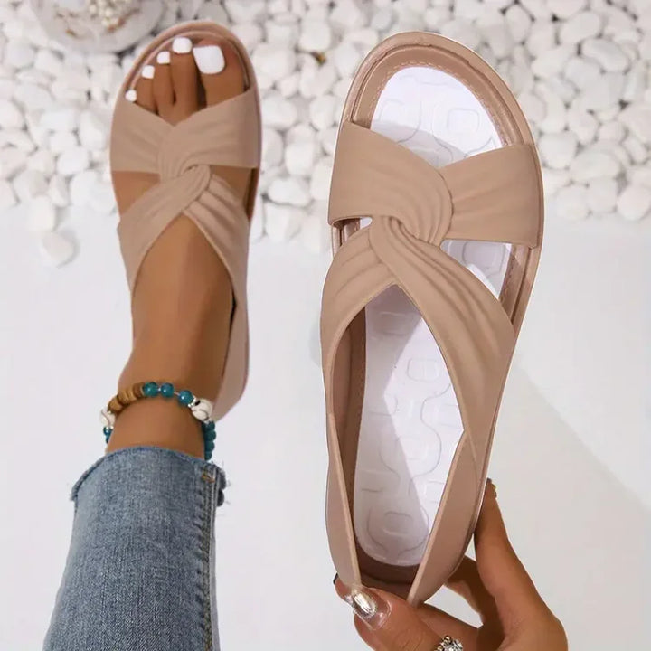 Luna | Bequeme Orthopädische Zehensandalen für Damen mit niedrigem Absatz