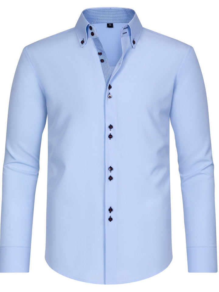 Nico | Herren-Hemd mit stilvollem Button-Up, langen Ärmeln und Blumenmuster