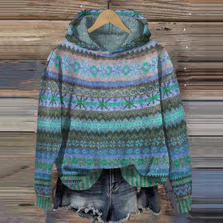 Paola | Ethnischer Kapuzenpullover für Damen mit langen Ärmeln