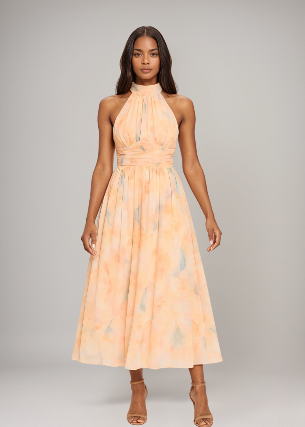 Antonella | Elegantes Halterneck-Maxikleid für Damen mit Neckholder-Ausschnitt