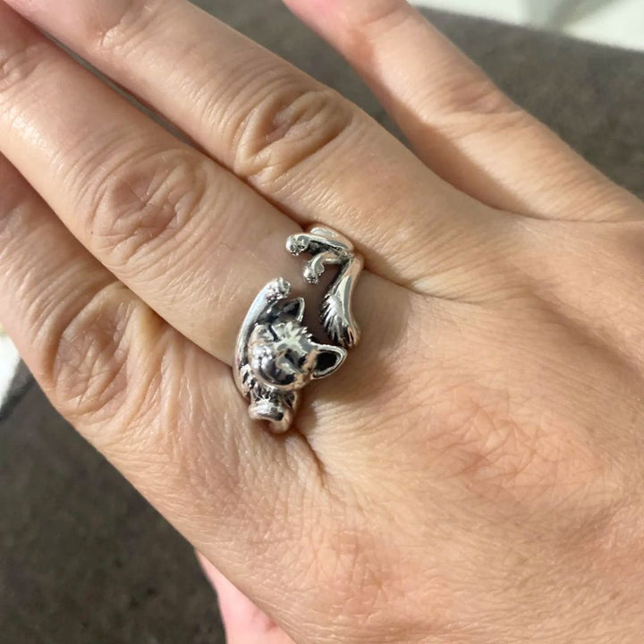 Verstellbares katzeninspiriertes Ring-Accessoire für Damen