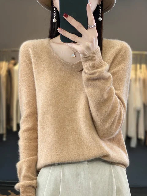 ELENA | Weicher Strickpullover für Damen mit Rundhalsausschnitt und langen Ärmeln