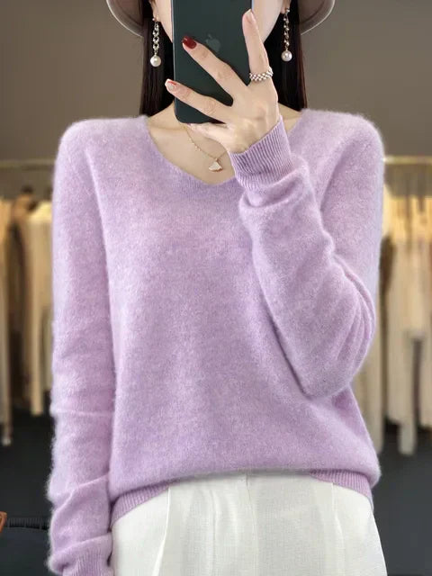 ELENA | Weicher Strickpullover für Damen mit Rundhalsausschnitt und langen Ärmeln