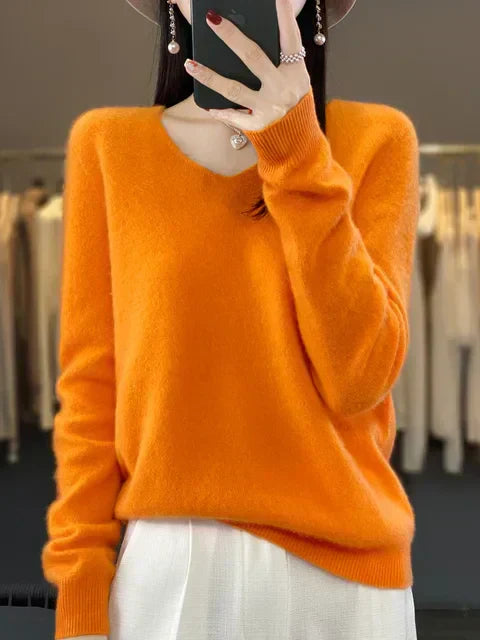 ELENA | Weicher Strickpullover für Damen mit Rundhalsausschnitt und langen Ärmeln