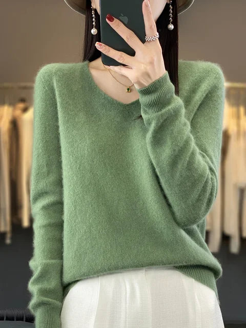 ELENA | Weicher Strickpullover für Damen mit Rundhalsausschnitt und langen Ärmeln