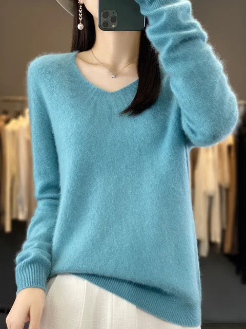 ELENA | Weicher Strickpullover für Damen mit Rundhalsausschnitt und langen Ärmeln