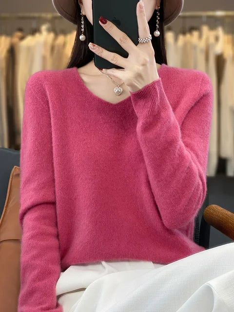 ELENA | Weicher Strickpullover für Damen mit Rundhalsausschnitt und langen Ärmeln