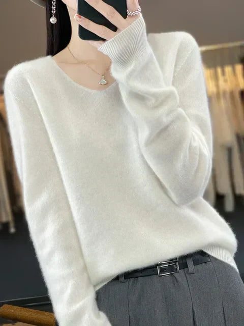 ELENA | Weicher Strickpullover für Damen mit Rundhalsausschnitt und langen Ärmeln