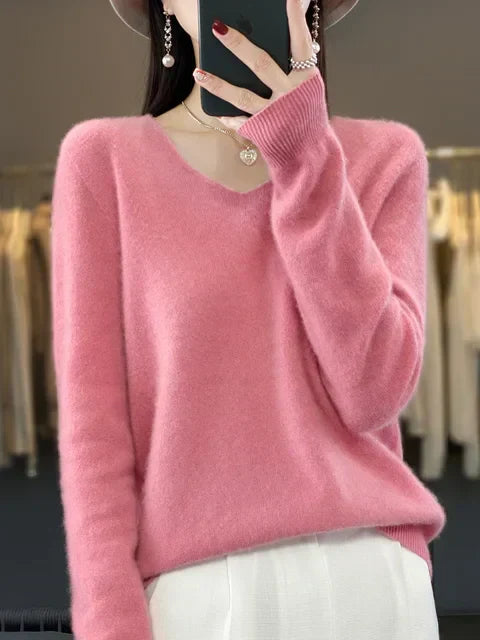 ELENA | Weicher Strickpullover für Damen mit Rundhalsausschnitt und langen Ärmeln