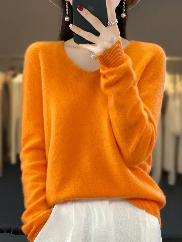 ELENA | Weicher Strickpullover für Damen mit Rundhalsausschnitt und langen Ärmeln