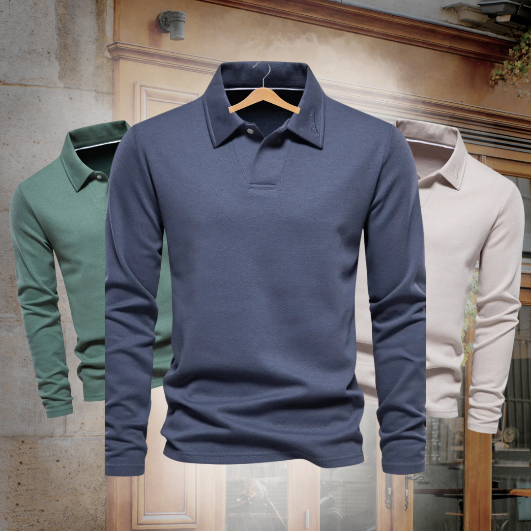 Andrea | Polopullover für Herren mit langen Ärmeln