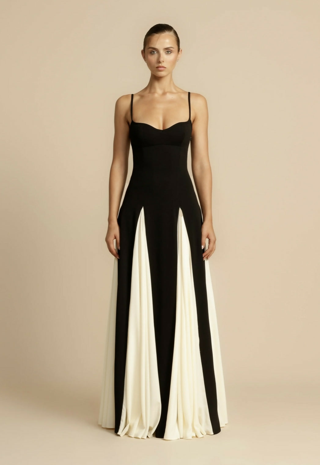 Nina | Damen Ärmelloses Maxikleid