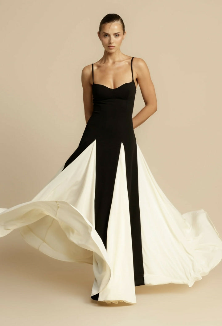 Nina | Damen Ärmelloses Maxikleid